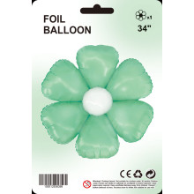 34 inch Mint Green daisy balloons