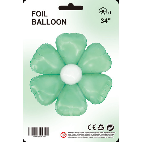 34 inch Mint Green daisy balloons 34 inch Mint Green daisy balloons