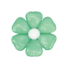 16 inch Mint Green daisy balloons 3/pack
