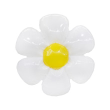 24 inch White daisy balloons