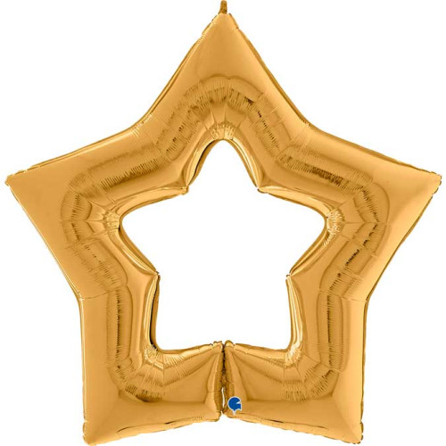 48 inch Linky Star Gold Foil Balloons