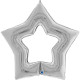 48 inch Linky Star Silver Foil Balloons 48 inch Linky Star Silver Foil Balloons