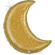 42 inch Glitter Moon Gold Foil balloon 42 inch Glitter Moon Gold Foil balloon