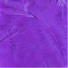 Eleganza Craft Marabout Feathers Mixed sizes 3"-8" 8g bag Purple