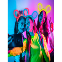 Neon Glow Hair Pin Red color Neon Glow Hair Pin Red color