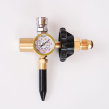 Helium Tank Regulator - Hand-Tight Connector & Gauge - Balloon Inflation (3 month Warranty) 
