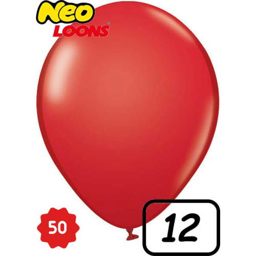 12 inch latex balloon Standard red 50 count