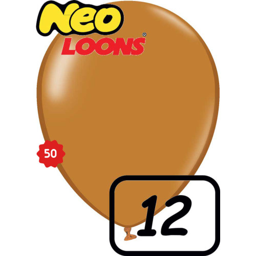 بالون بني باستيل 12 إنش (50 حبة)