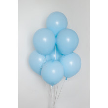12 inch Latex Balloon PASTEL Matt Blue 100 count
