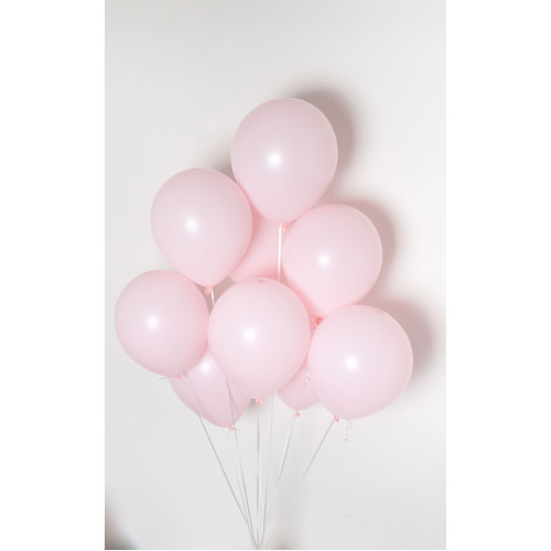 5 inch Latex Balloon PASTEL Matt Pink 100 count