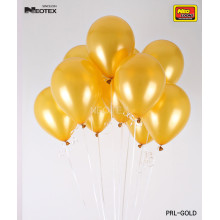 12 inch Latex Balloon metallic Gold 100 count