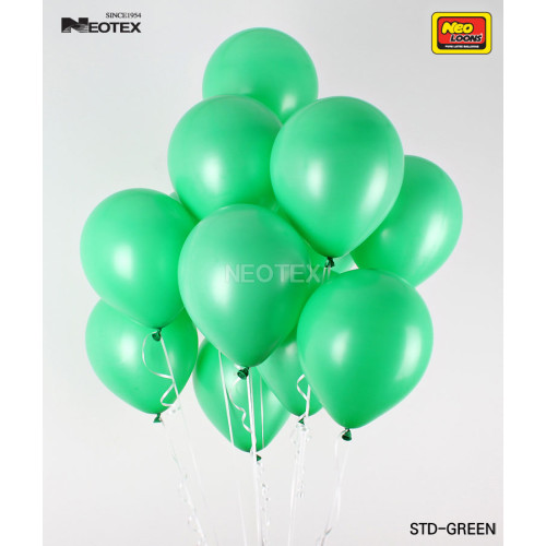 5 inch Latex Balloon Standard Green 100 count