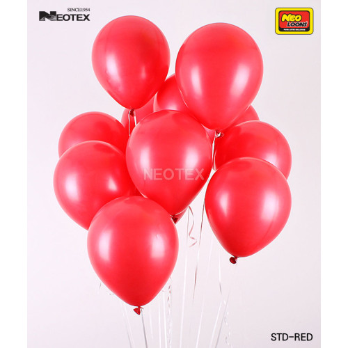 5 inch Latex Balloon Standard Red 100 count