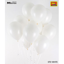 12 inch Latex Balloon Standard White 100 count