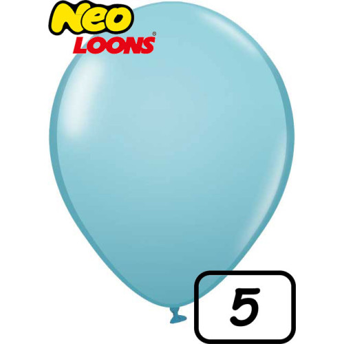 5 inch Latex Balloon Standard Light Blue 100 count
