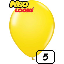 5 inch Latex Balloon Standard YELLOW 100 count
