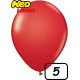 5 inch Latex Balloon Standard Red 100 count