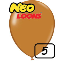 5 inch Latex Balloon Pastel Brown 100 count