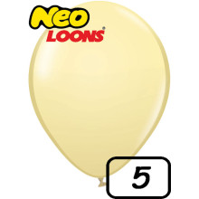 5 inch Latex Balloon Pastel Ivory 100 count