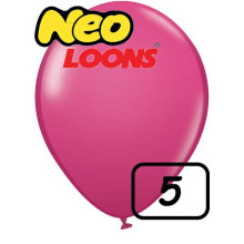 5 inch Latex Balloon Standard Fuchsia 100 count