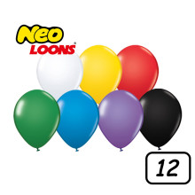 12 inch Latex Balloon Standard Assorted 100 count