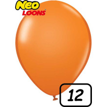 12 inch Latex Balloon Standard Orange 100 count