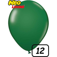 12 inch Latex Balloon Standard Green 100 count