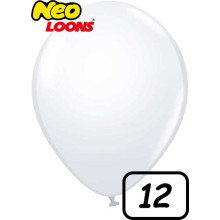 12 inch Latex Balloon Standard White 100 count