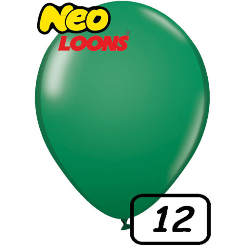 12 inch Latex Balloon Standard light green 100 count