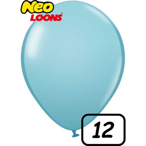 12 inch Latex Balloon Standard Light Blue 100 count
