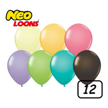 12 inch Latex Balloon Pastel Assorted 50 count