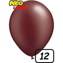 12 inch Latex Balloon metallic BURGUNDY 100 count