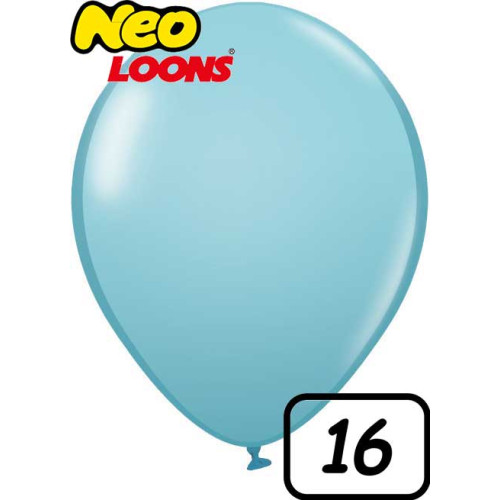 16 inch Latex Balloon PASTEL Matt Blue 50 count