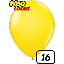 16 inch Latex Balloon Standard YELLOW 50 count
