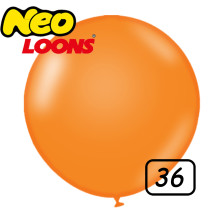 36 inch latex balloon Standard ORANGE 1 count