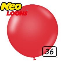 36 inch latex balloon Standard RED 1 count