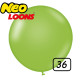 36 inch latex balloon Standard LIME GREEN 1 count