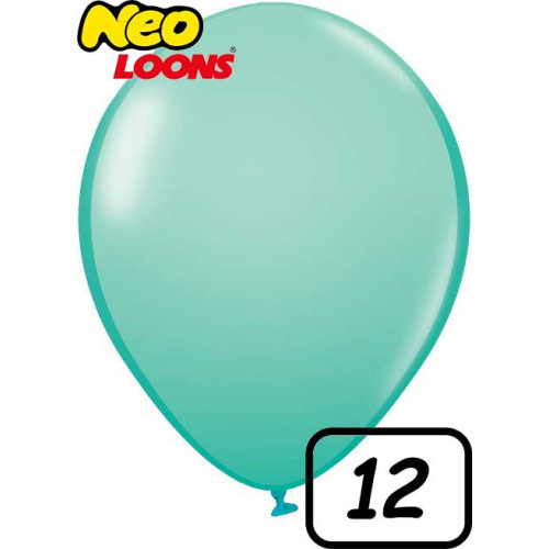 12 inch Latex Balloon Standard AQUA BLUE 100 count