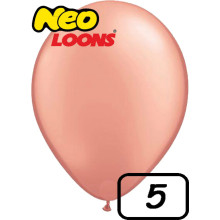 5 inch Latex Balloon metallic ROSE GOLD 100 count