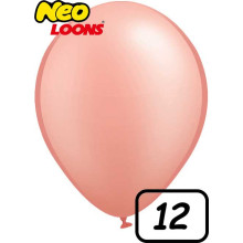 12 inch Latex Balloon metallic Rose Gold 100 count
