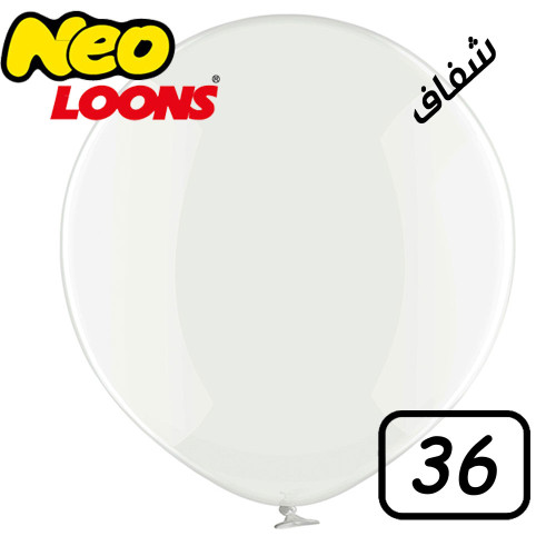 بالون شفاف كريستال 36 إنش (1 حبة)