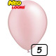 5 inch Latex Balloon PASTEL Matt Pink 100 count