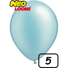5 inch Latex Balloon PASTEL Matt Blue 100 count
