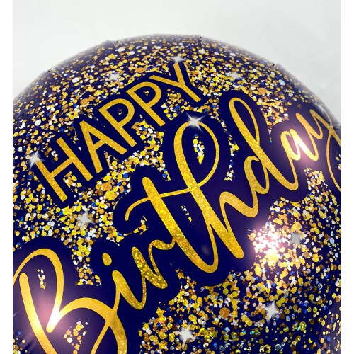 18 inch Birthday Blue Holographic balloon 18 inch Birthday Blue Holographic balloon