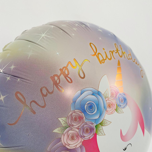 18inch Pastel Unicorn Birthday Holographic balloon 18inch Pastel Unicorn Birthday Holographic balloon