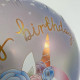 18inch Pastel Unicorn Birthday Holographic balloon 18inch Pastel Unicorn Birthday Holographic balloon