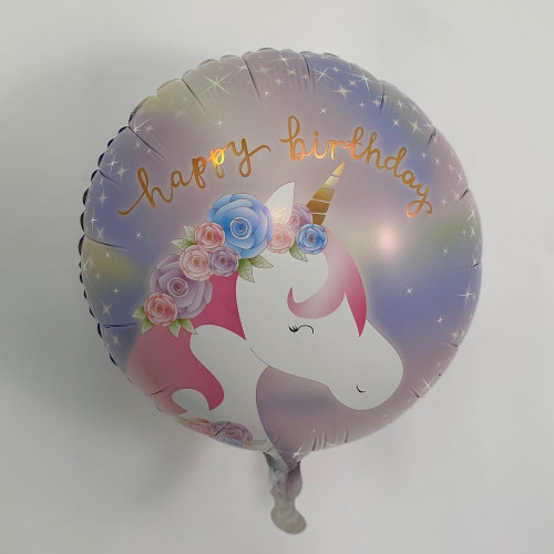18inch Pastel Unicorn Birthday Holographic balloon 18inch Pastel Unicorn Birthday Holographic balloon