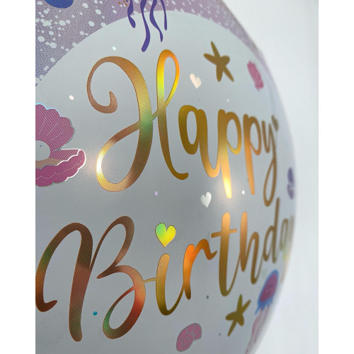 بالون عيد ميلاد ذيل حورية البحر 18 إنش