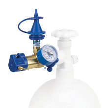 Classic Helium Inflator™ Soft-Touch Push Valve With Gauge