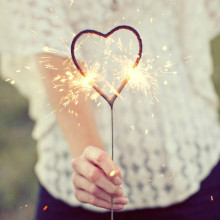 Heart Sparklers / 1 pcs